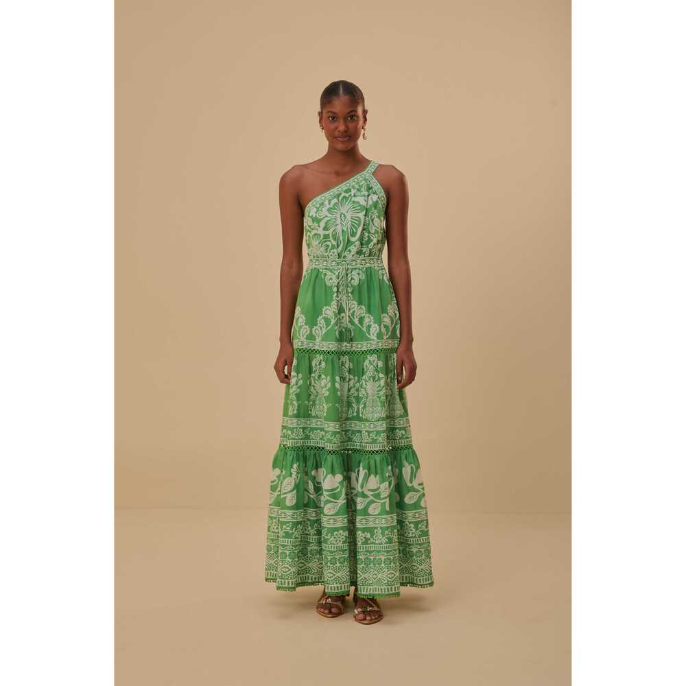 Green Sweet Garden Maxi Dress